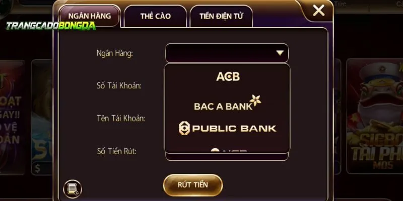 Rút tiền thuận tiện mọi lúc mọi nơi