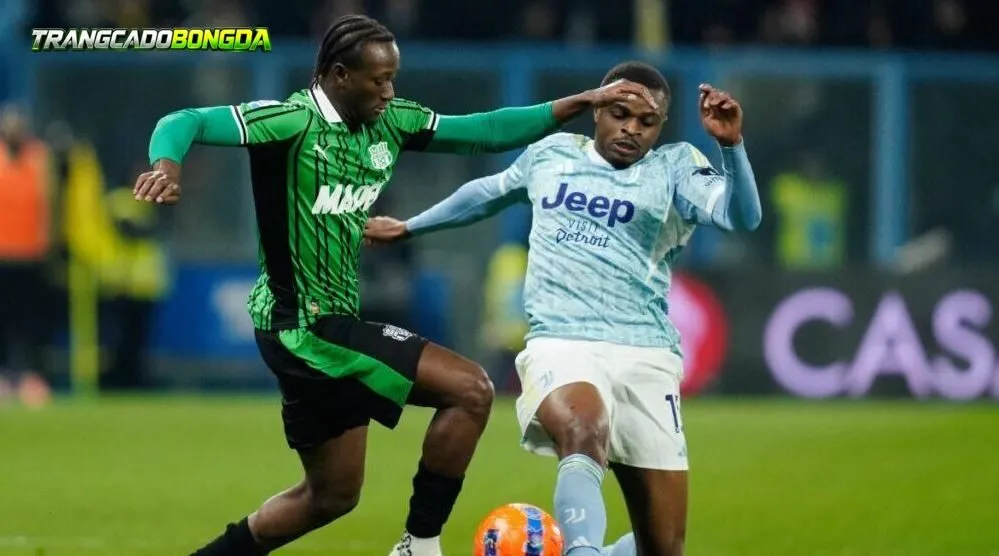 Không khí trận đấu Sassuolo – Juventus tại Serie A.