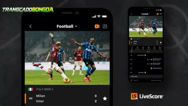 Danh sách livescore nhiều trận bóng đá đang diễn ra