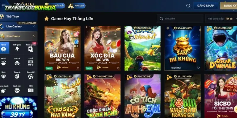 ZO88 công bố những sảnh game hot nhất 2025